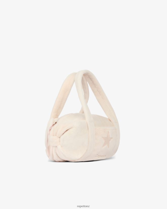 Repetto Kids Faux Fur Duffle Bag Size S Chalk Pink Accessories PDFBZN769