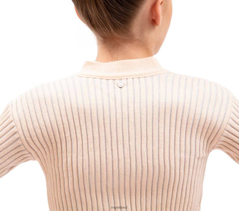Repetto Kids Bicolor Rib-Knit Wrap-Over Fashion Clothing PDFBZN753