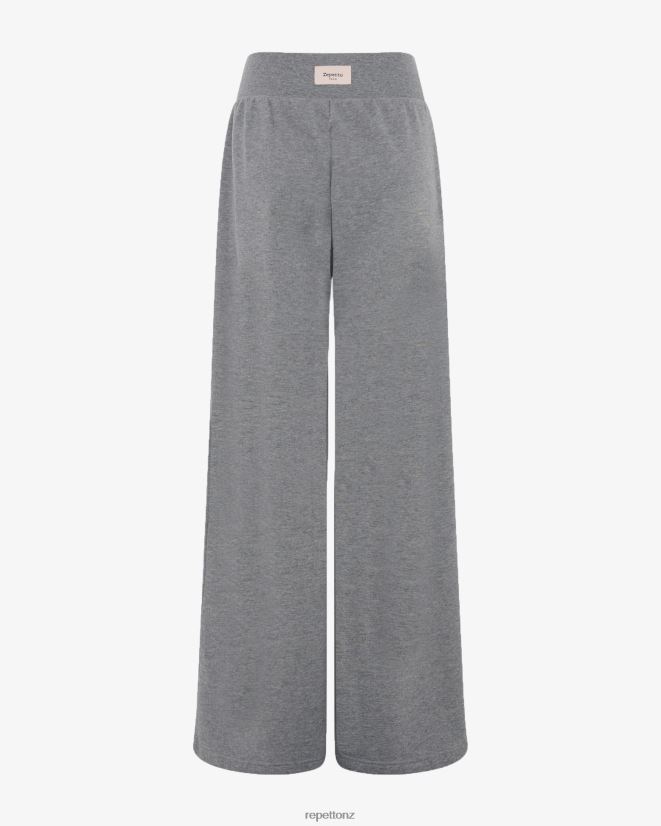 Repetto Women Large Jogging Pants Mottled Light Grey Clothing PDFBZN382