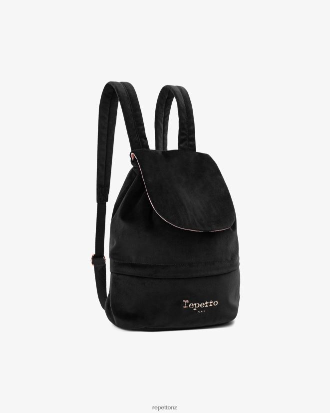 Repetto Women Aurore Backpack Black Accessories PDFBZN428