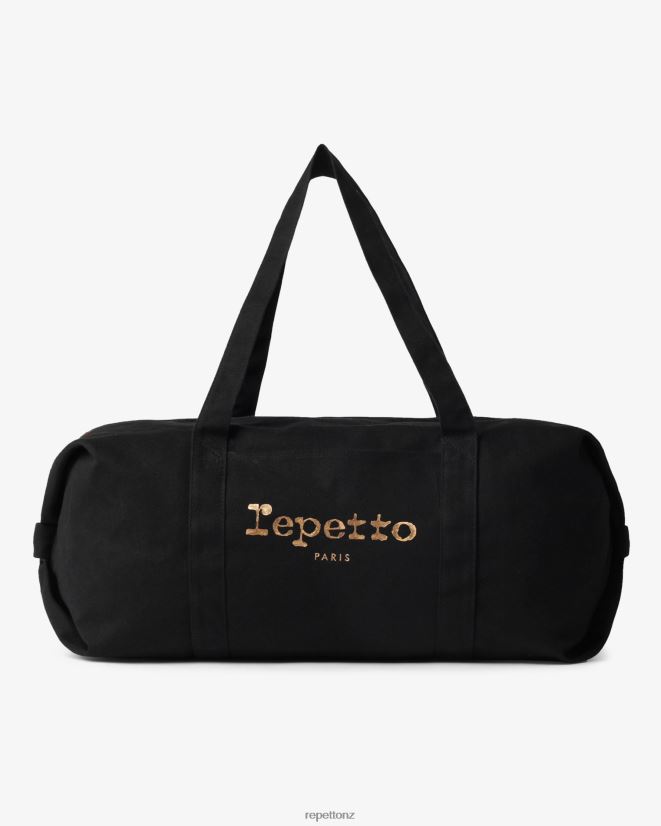 Repetto Women Cotton Duffle Bag Size L Black Accessories PDFBZN418