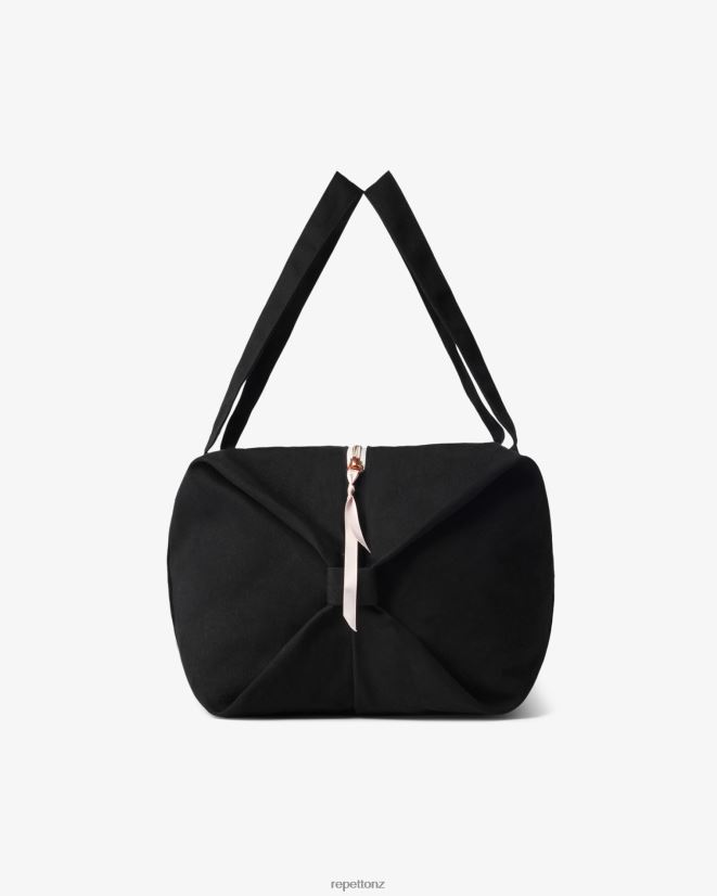 Repetto Women Cotton Duffle Bag Size L Black Accessories PDFBZN418