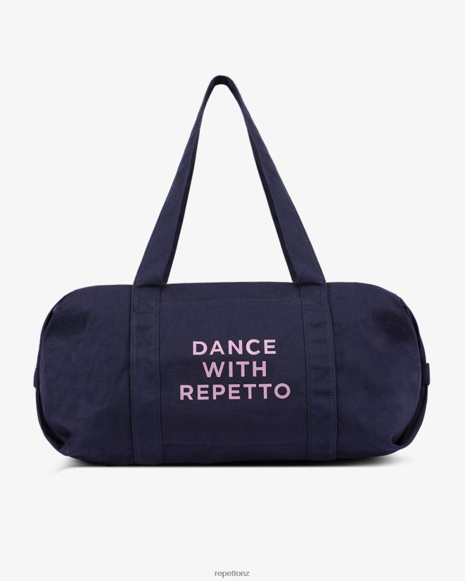 Repetto Women Cotton Duffle Bag Size L Midnight Blue Accessories PDFBZN412