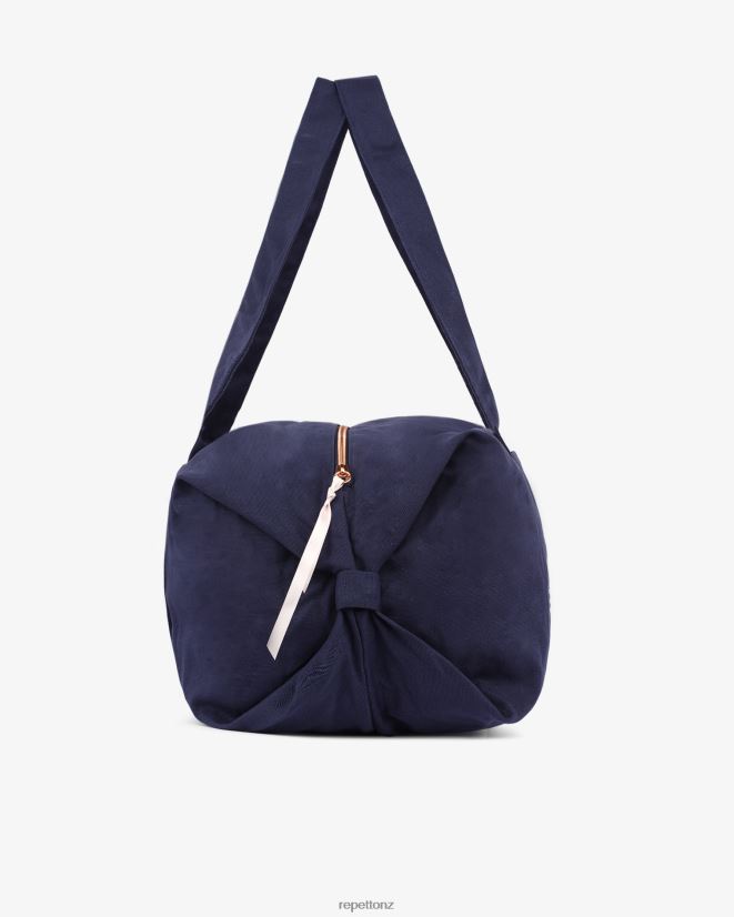 Repetto Women Cotton Duffle Bag Size L Midnight Blue Accessories PDFBZN412
