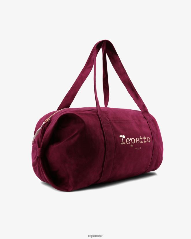 Repetto Women Cotton Duffle Bag Size L Nenuphar Pink Accessories PDFBZN414