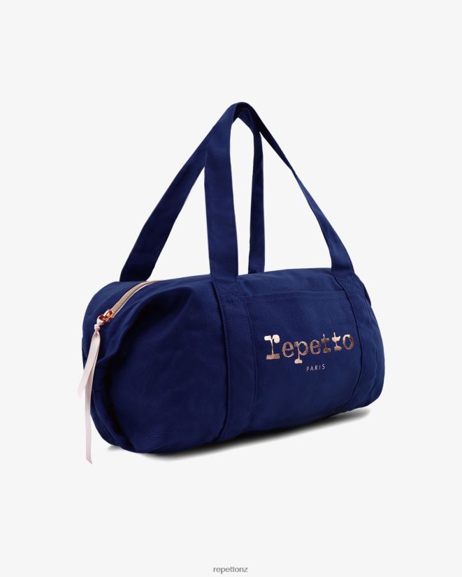 Repetto Women Cotton Duffle Bag Size L Petrol Blue Accessories PDFBZN413
