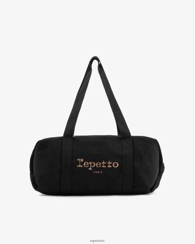 Repetto Women Cotton Duffle Bag Size M Black Accessories PDFBZN406