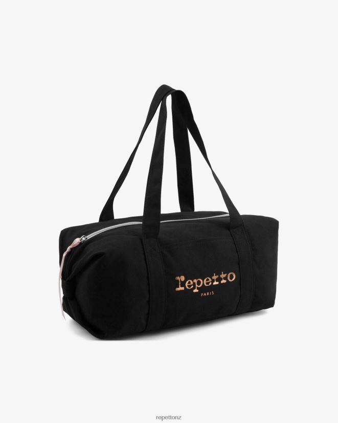 Repetto Women Cotton Duffle Bag Size M Black Accessories PDFBZN406