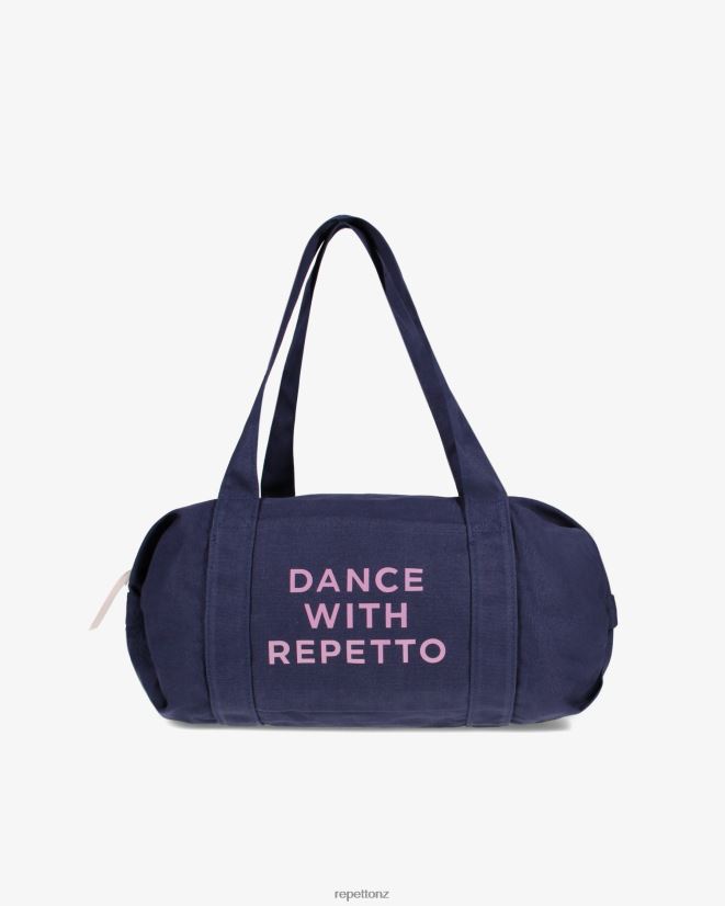 Repetto Women Cotton Duffle Bag Size M Midnight Blue Accessories PDFBZN405