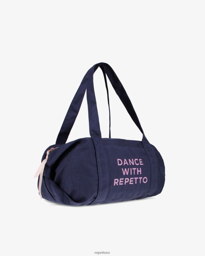 Repetto Women Cotton Duffle Bag Size M Midnight Blue Accessories PDFBZN405