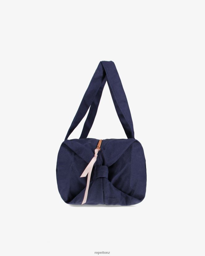Repetto Women Cotton Duffle Bag Size M Midnight Blue Accessories PDFBZN405