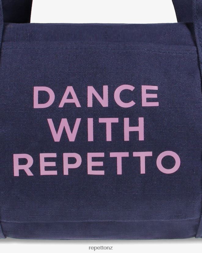 Repetto Women Cotton Duffle Bag Size M Midnight Blue Accessories PDFBZN405