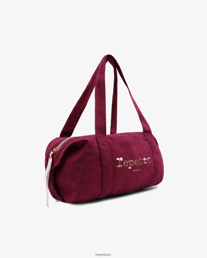Repetto Women Cotton Duffle Bag Size M Nenuphar Pink Accessories PDFBZN402