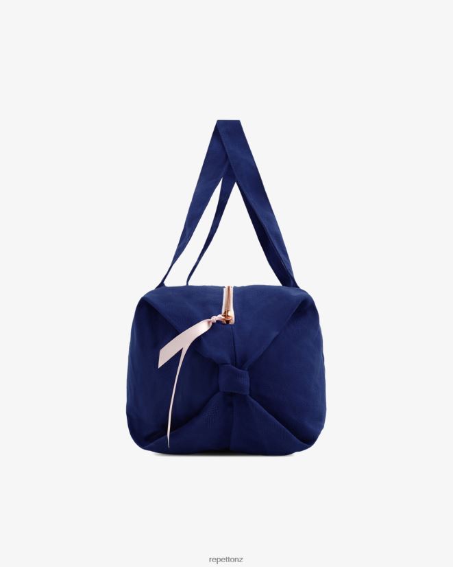 Repetto Women Cotton Duffle Bag Size M Petrol Blue Accessories PDFBZN404