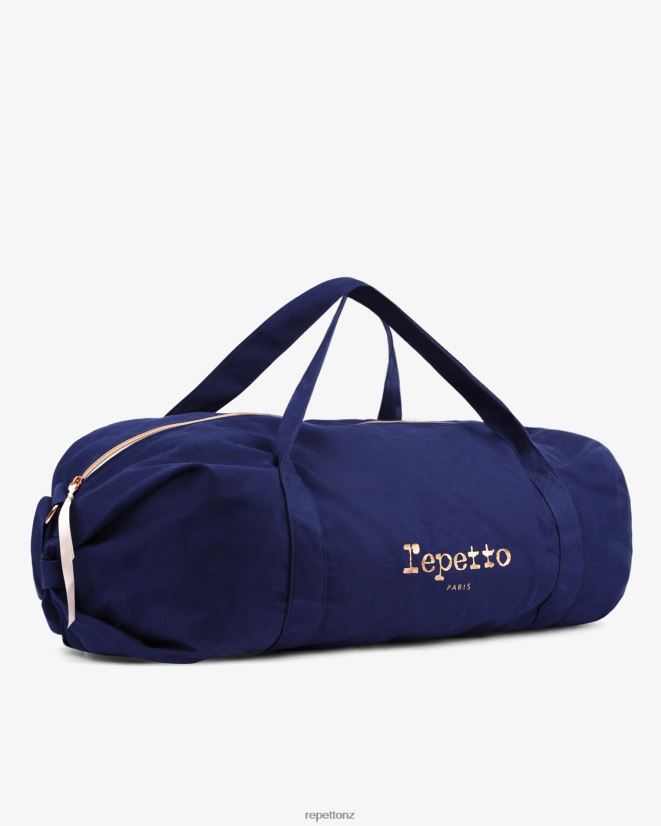Repetto Women Cotton Duffle Bag Size Xl Petrol Blue Accessories PDFBZN420