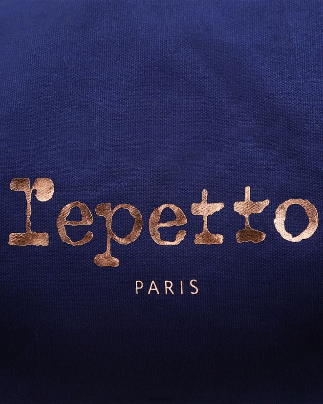 Repetto Women Cotton Duffle Bag Size Xl Petrol Blue Accessories PDFBZN420