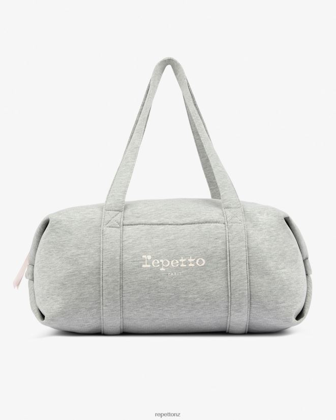 Repetto Women Jersey Duffle Bag Size L Mottled Light Grey Accessories PDFBZN410