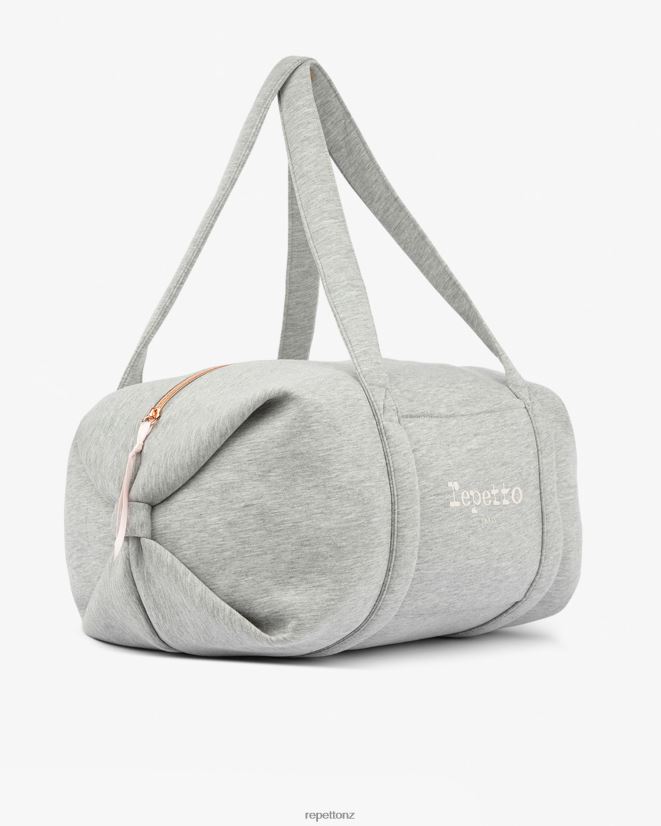 Repetto Women Jersey Duffle Bag Size L Mottled Light Grey Accessories PDFBZN410