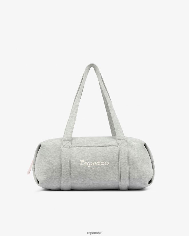 Repetto Women Jersey Duffle Bag Size M Mottled Light Grey Accessories PDFBZN429