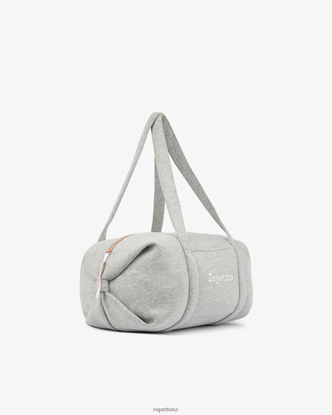Repetto Women Jersey Duffle Bag Size M Mottled Light Grey Accessories PDFBZN429