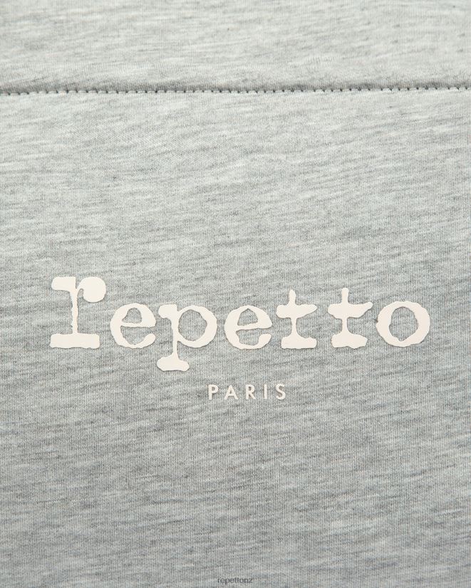 Repetto Women Jersey Duffle Bag Size M Mottled Light Grey Accessories PDFBZN429