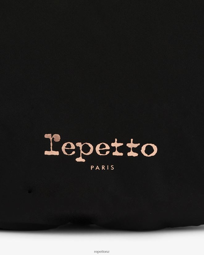 Repetto Women Lune Padded Nylon Half-Moon Bag Black Accessories PDFBZN427