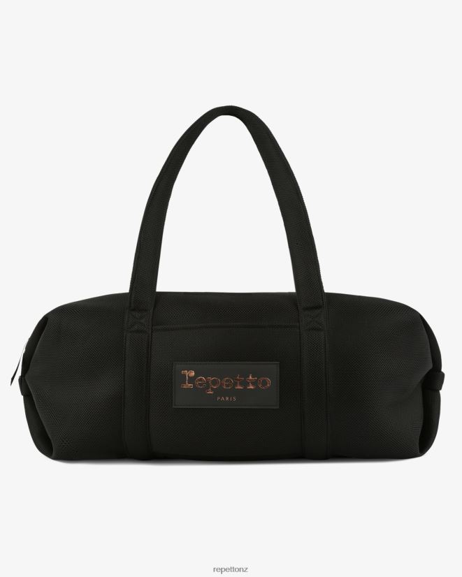 Repetto Women Mesh Duffle Bag Size L Black Accessories PDFBZN419