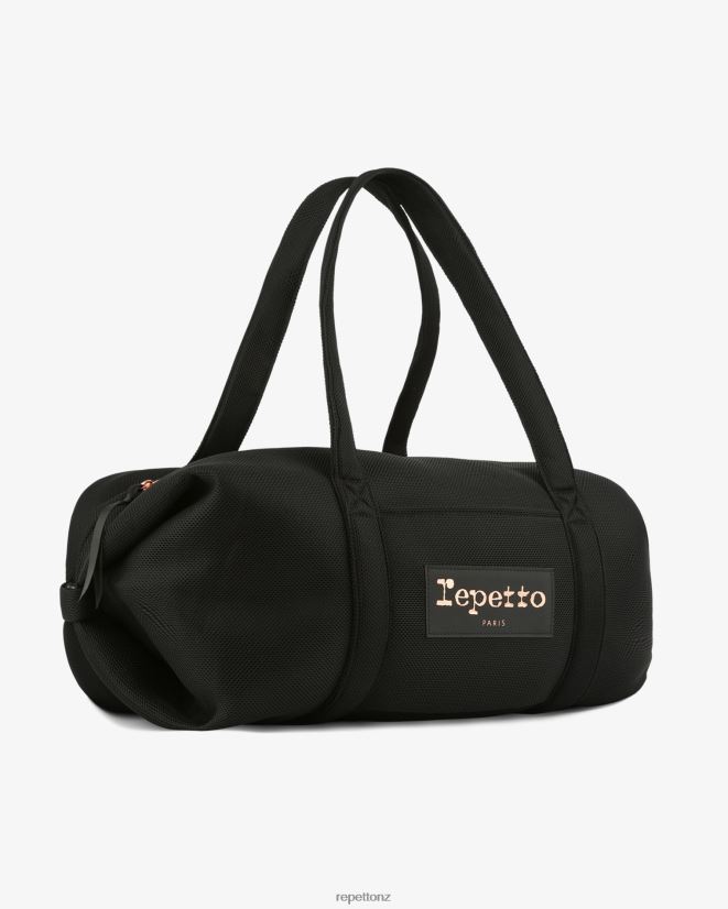 Repetto Women Mesh Duffle Bag Size L Black Accessories PDFBZN419