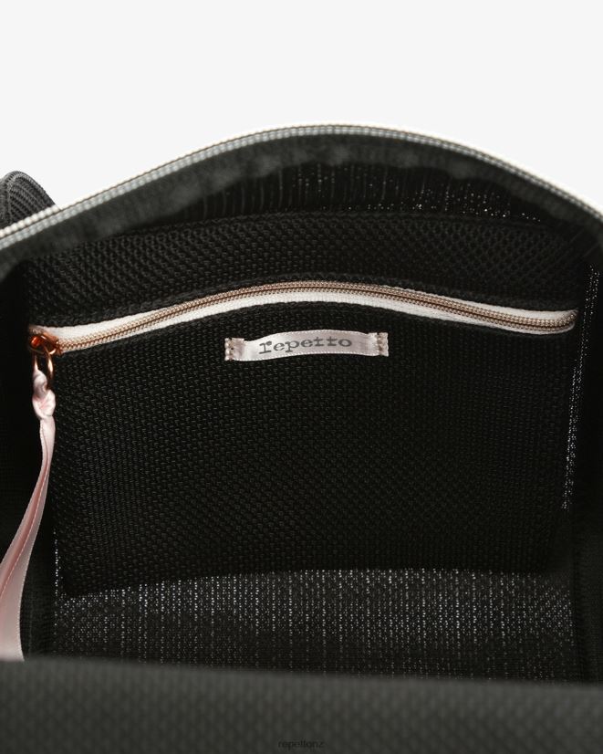 Repetto Women Mesh Duffle Bag Size L Black Accessories PDFBZN419