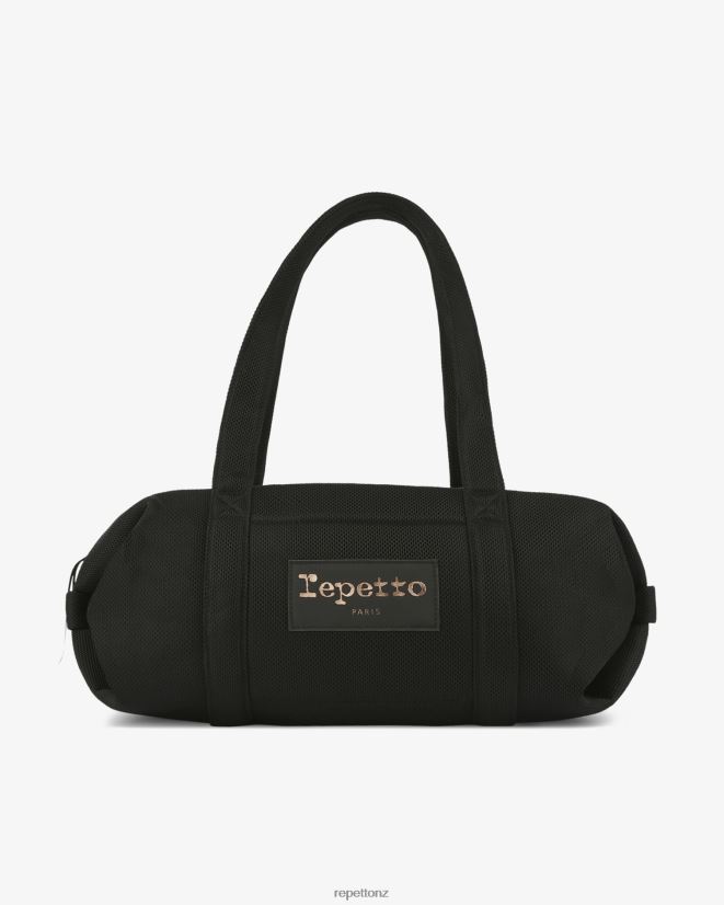 Repetto Women Mesh Duffle Bag Size M Black Accessories PDFBZN409