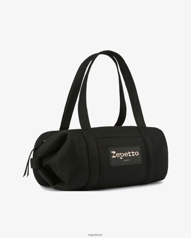 Repetto Women Mesh Duffle Bag Size M Black Accessories PDFBZN409