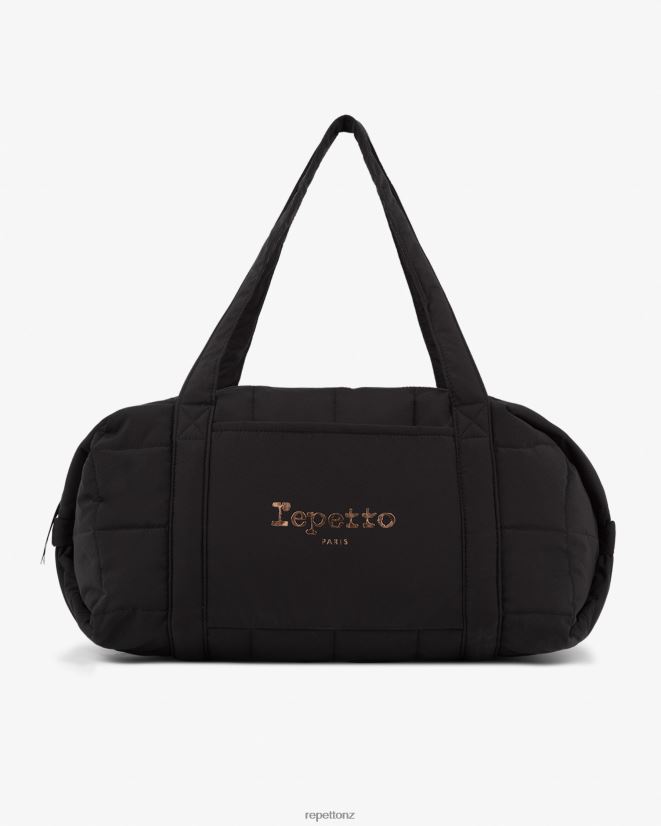Repetto Women Padded Nylon Duffle Bag Size L Black Accessories PDFBZN417