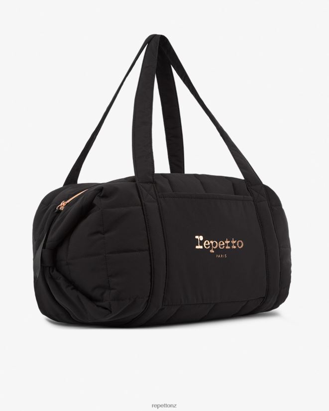 Repetto Women Padded Nylon Duffle Bag Size L Black Accessories PDFBZN417