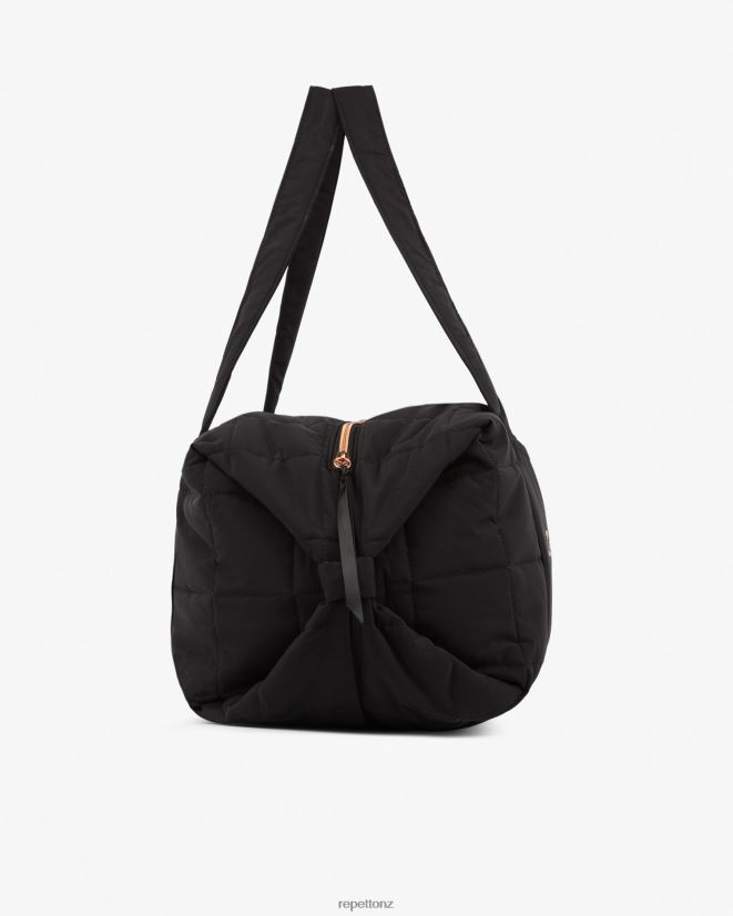 Repetto Women Padded Nylon Duffle Bag Size L Black Accessories PDFBZN417