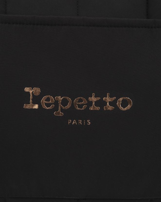 Repetto Women Padded Nylon Duffle Bag Size L Black Accessories PDFBZN417
