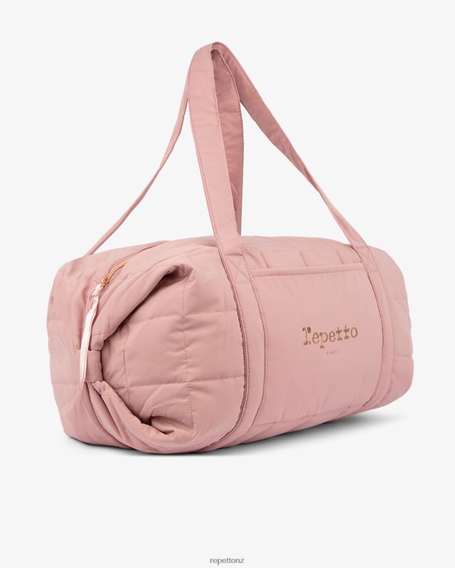 Repetto Women Padded Nylon Duffle Bag Size L The Pink Accessories PDFBZN411