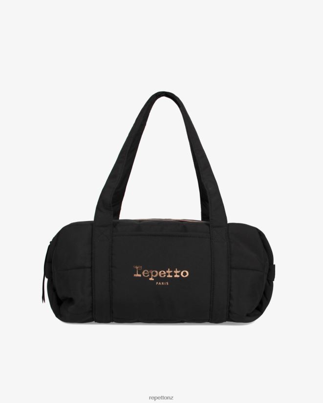 Repetto Women Padded Nylon Duffle Bag Size M Black Accessories PDFBZN407