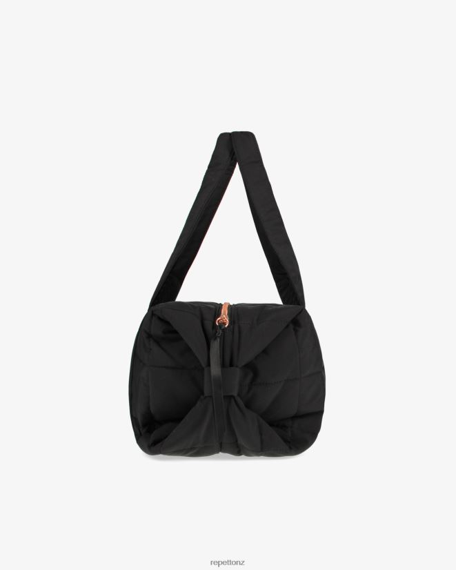Repetto Women Padded Nylon Duffle Bag Size M Black Accessories PDFBZN407