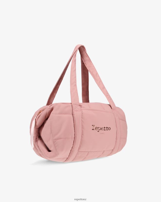 Repetto Women Padded Nylon Duffle Bag Size M The Pink Accessories PDFBZN401