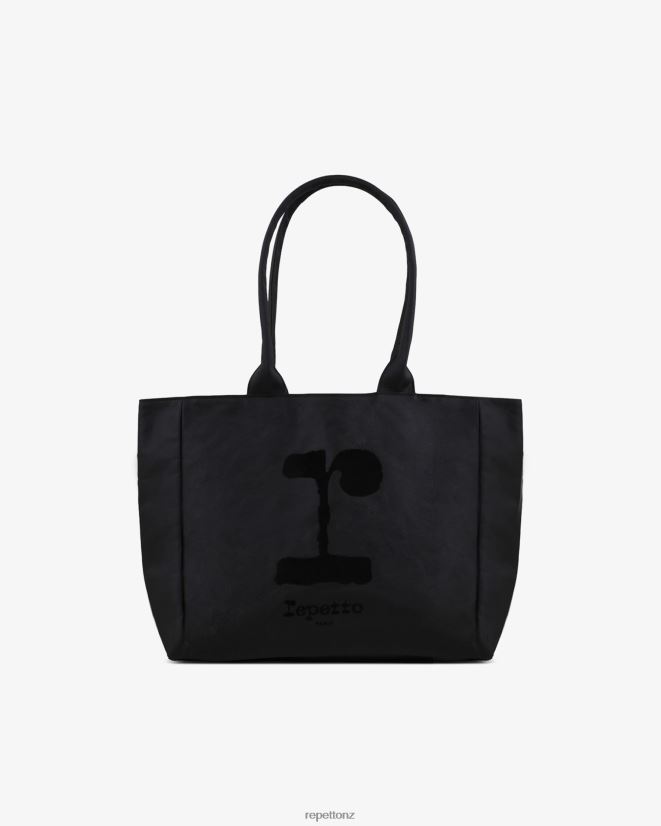 Repetto Women "R" Shopping Bag Black Accessories PDFBZN426