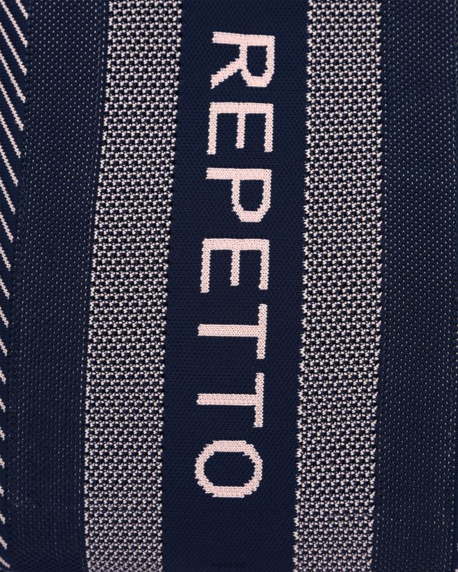 Repetto Women Shopping Bag Navy Blue Blush Accessories PDFBZN423