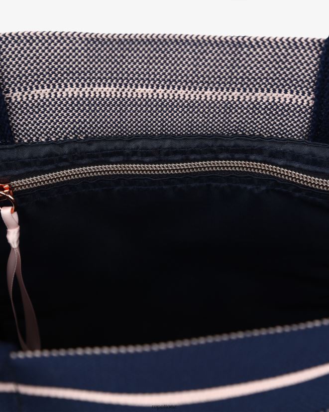 Repetto Women Shopping Bag Navy Blue Blush Accessories PDFBZN423