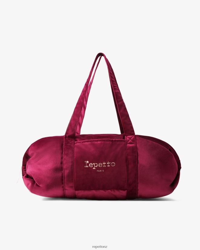 Repetto Women Velvet Duffle Bag Size L Nenuphar Pink Accessories PDFBZN415