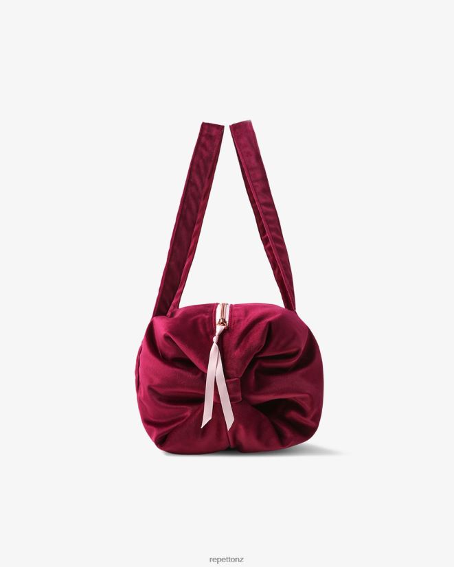 Repetto Women Velvet Duffle Bag Size L Nenuphar Pink Accessories PDFBZN415