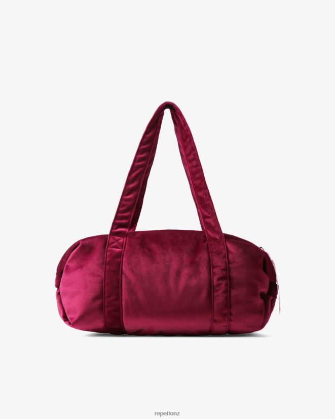 Repetto Women Velvet Duffle Bag Size M Nenuphar Pink Accessories PDFBZN403