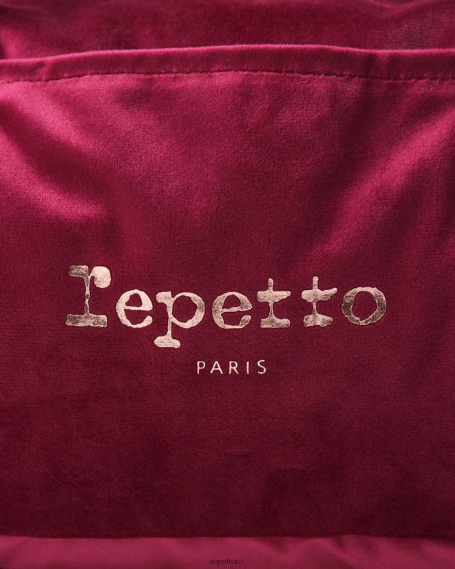 Repetto Women Velvet Duffle Bag Size M Nenuphar Pink Accessories PDFBZN403
