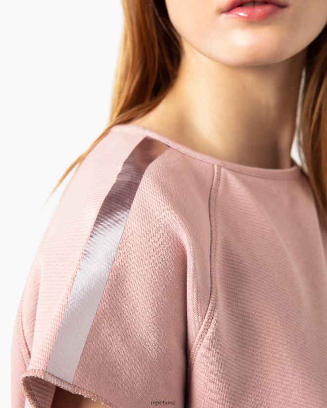 Repetto Women Short-Sleeved Graphic Sweatshirt Pinky Clothing PDFBZN367