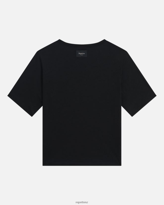 Repetto Women Boutique T-Shirt Black Clothing PDFBZN342