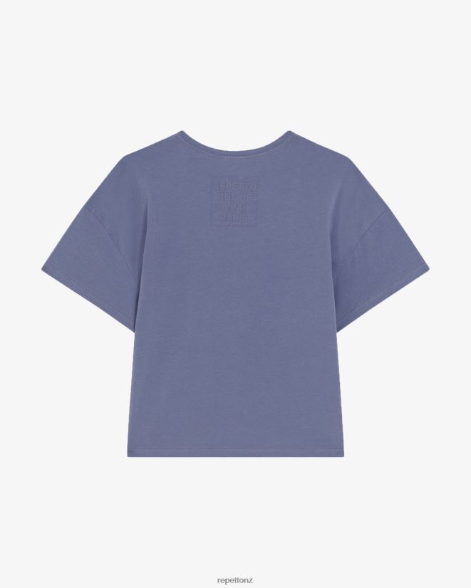 Repetto Women Rue De La Paix T-Shirt Midnight Blue Clothing PDFBZN315