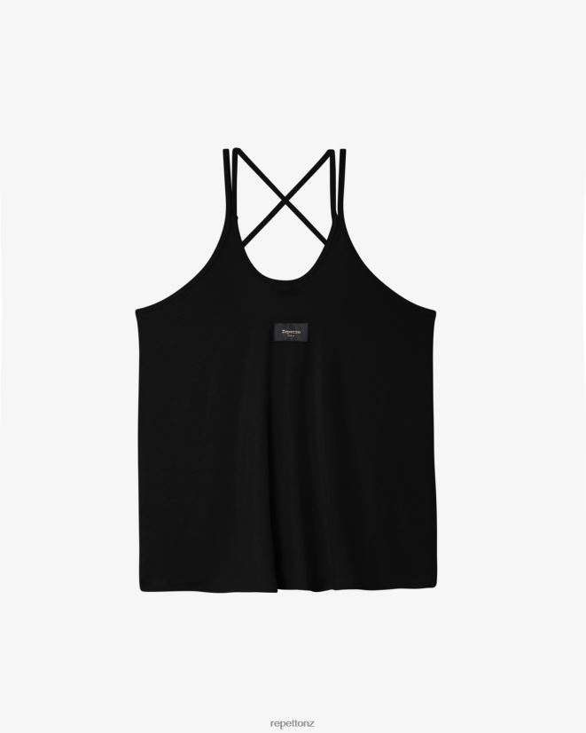 Repetto Women Studio Thin Straps Tank Top Black Clothing PDFBZN338